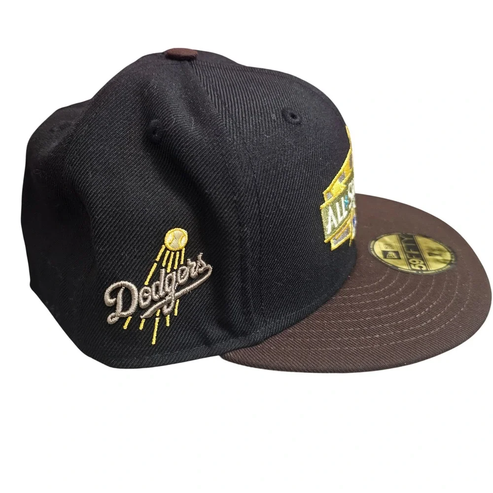 New Era 59FIFTY LA Dodgers 2022 All-Star Game Hat Black Brown NWT Size 7 1/2